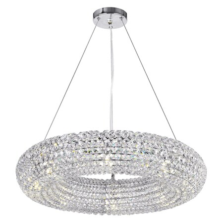 8 Light Chandelier With Chrome Finish